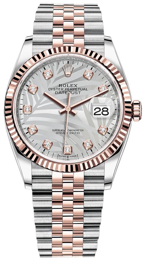 rolex datejust 36mm rose gold|rolex 36mm datejust diamond bezel.